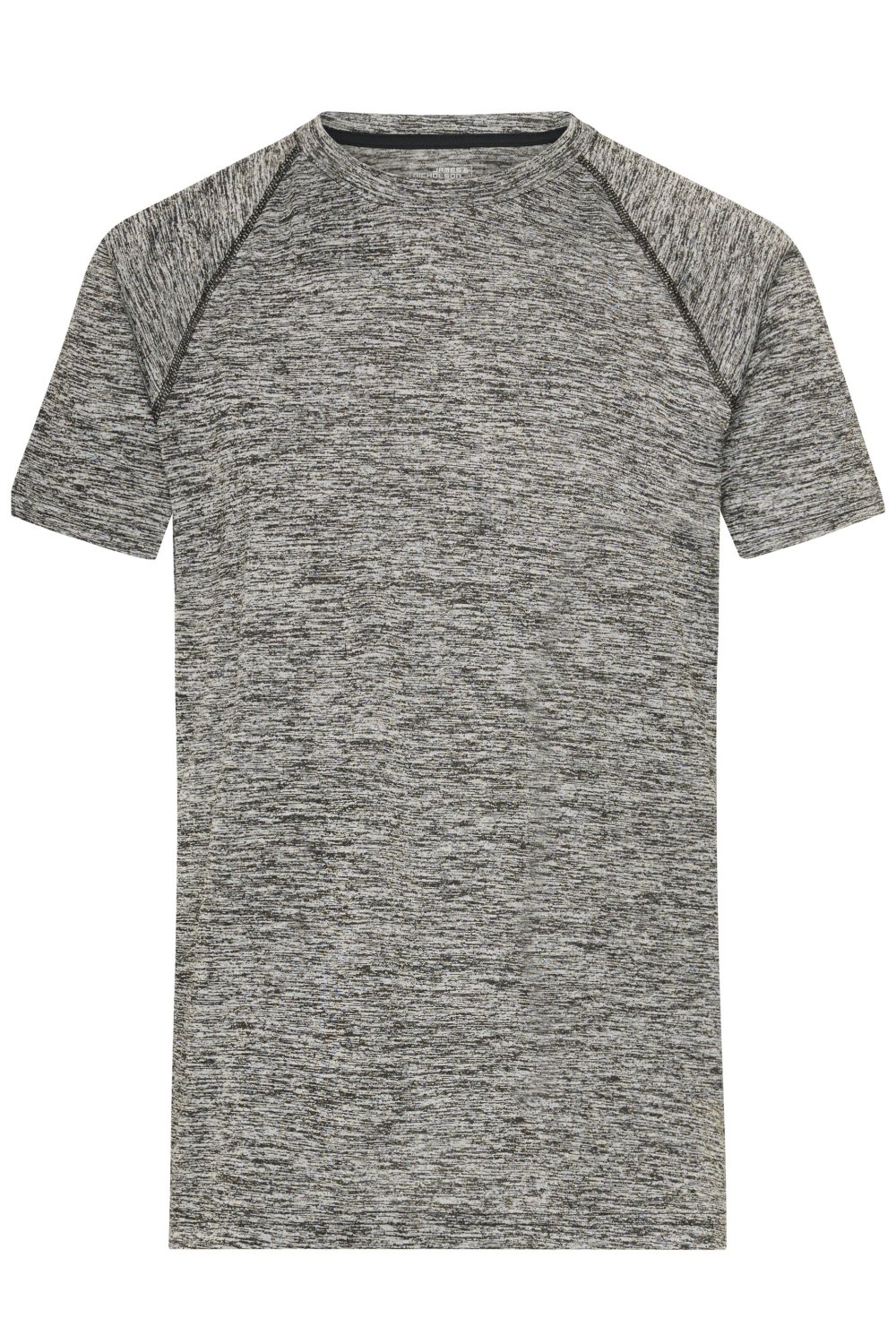Daiber Men's Sports T-Shirt in Black-Melange/Black – Vorderansicht