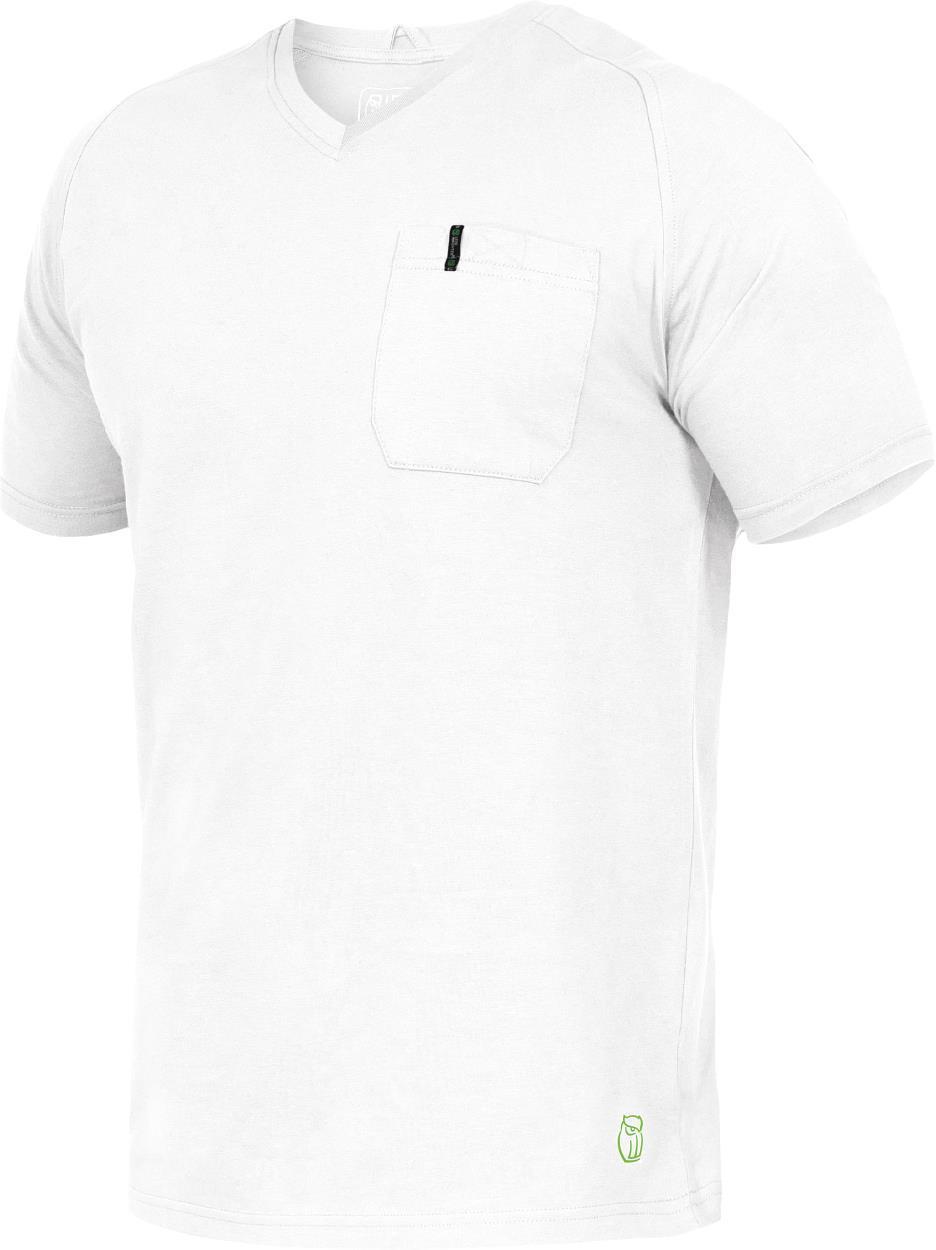 Leibwächter T-Shirt V-Neck Uwe FLEXT Flex Line in Weiß – Vorderansicht