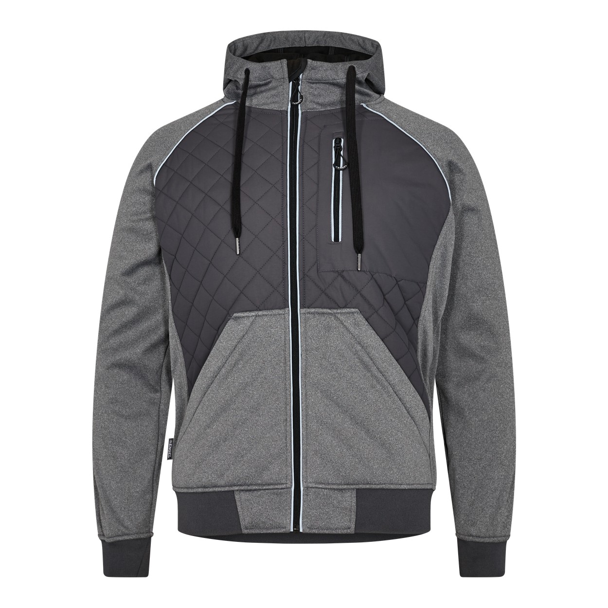 ENGEL X-treme 1361-207 Softshelljacke mit Kapuze in Anthrazit Grau – Vorderansicht