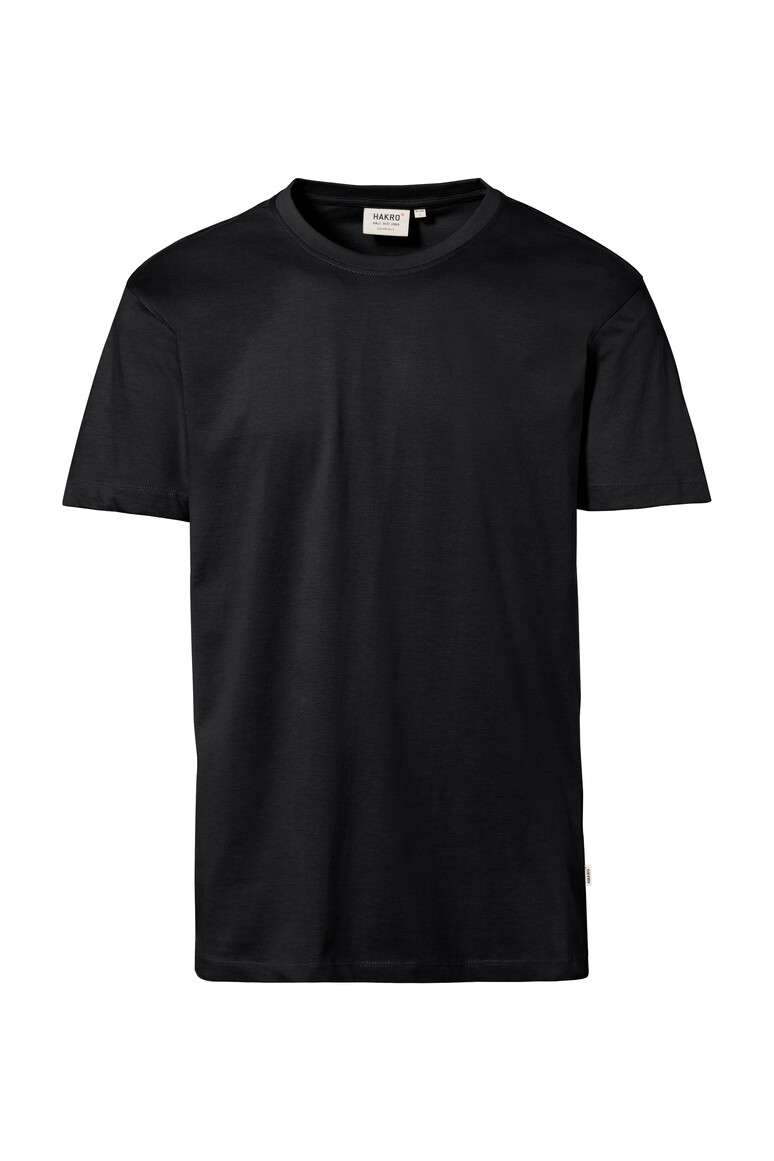 HAKRO 292 T-Shirt Classic in Schwarz – Vorderansicht