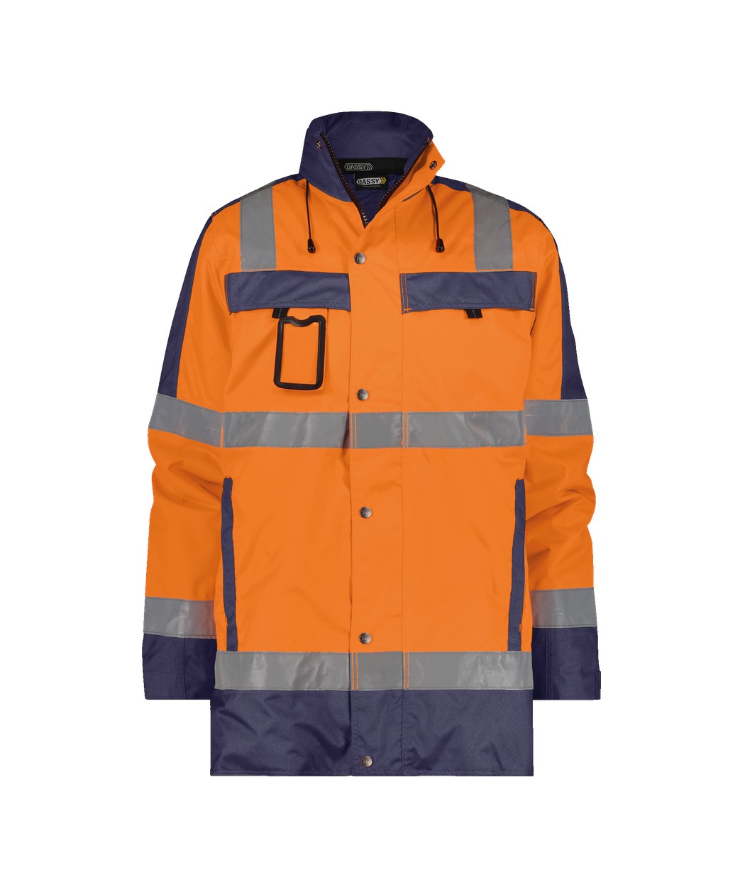DASSY® Limasol in Neonorange/Dunkelblau – Vorderansicht