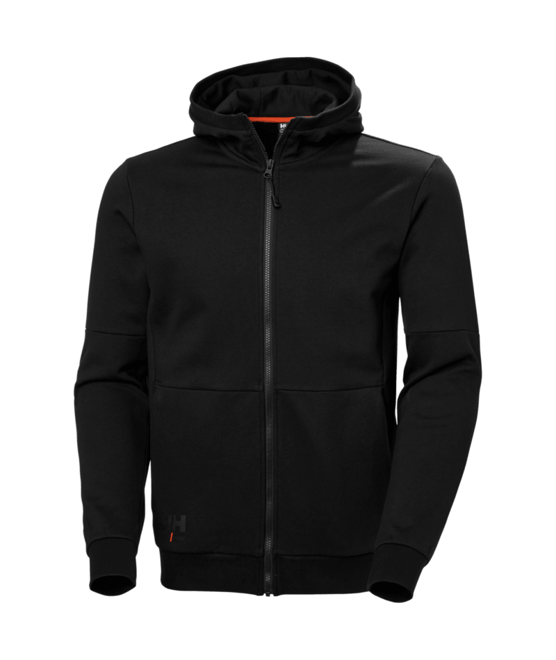 Helly Hansen Workwear EVO ZIP HOODIE in Schwarz – Vorderansicht