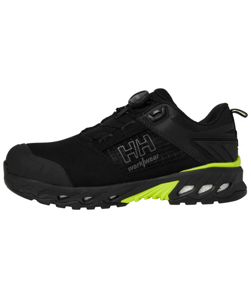 Helly Hansen Workwear MAGNI EVO MXR SDL BOA S1PS in Schwarz/Dunkel Limette – Vorderansicht