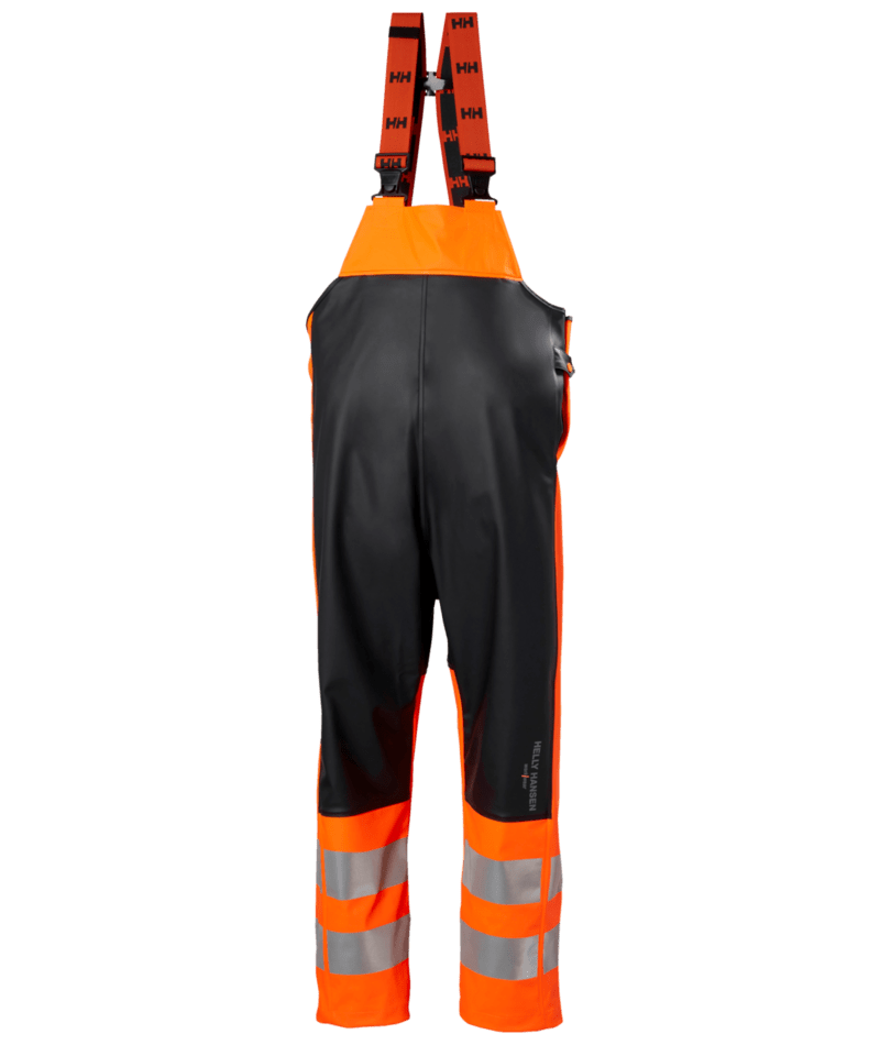 Helly Hansen Workwear ALNA 2.0 RAIN BIB in Orange/Anthrazit – Vorderansicht