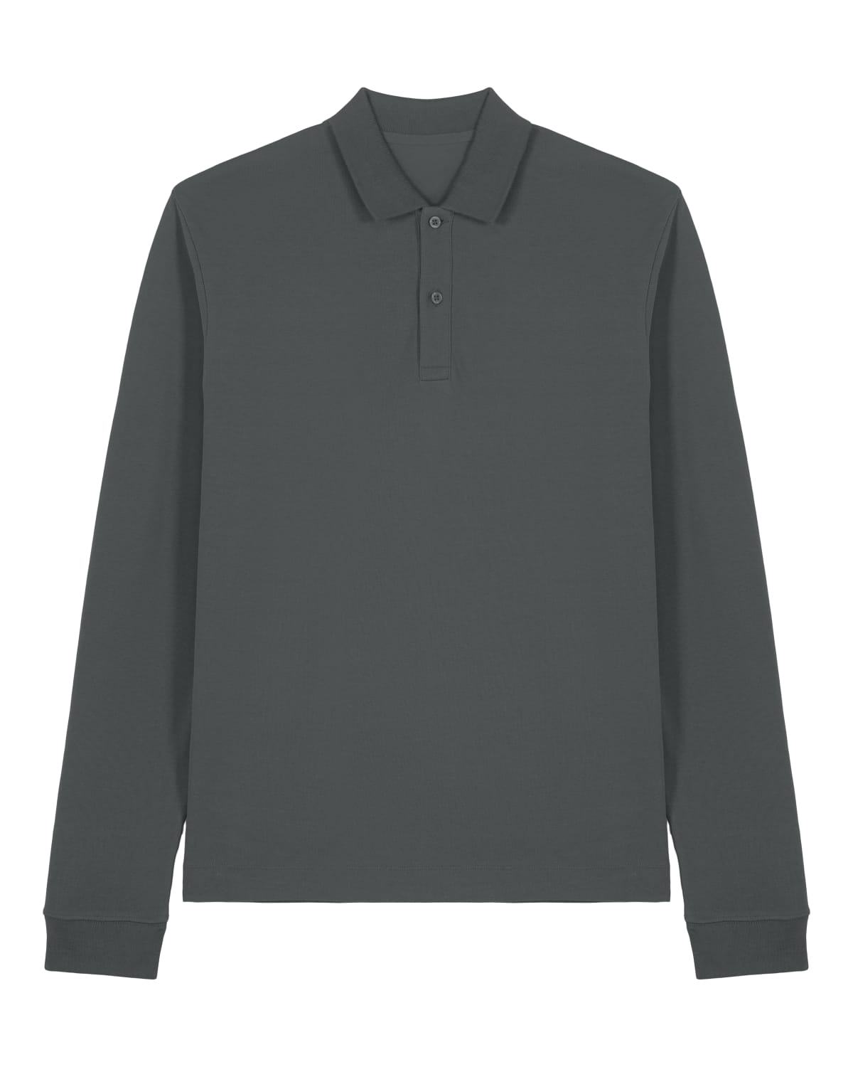 Stanley Stella Prepster 2.0 Long Sleeve in Anthracite – Vorderansicht