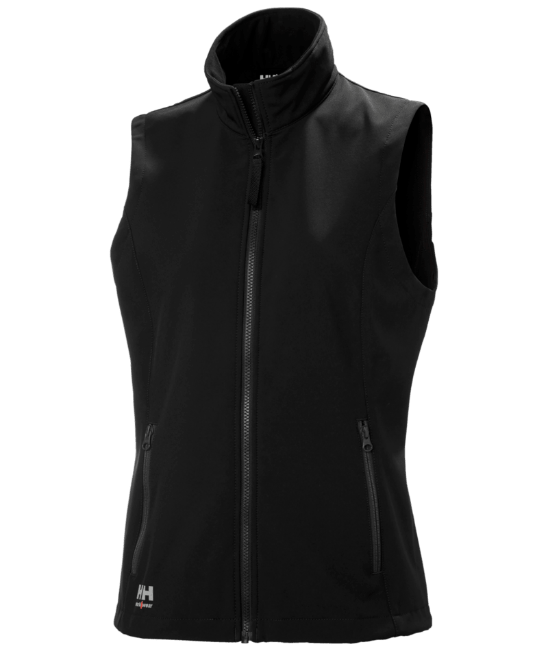Helly Hansen Workwear W MANCHESTER 2.0 SOFTS VEST in Schwarz – Vorderansicht