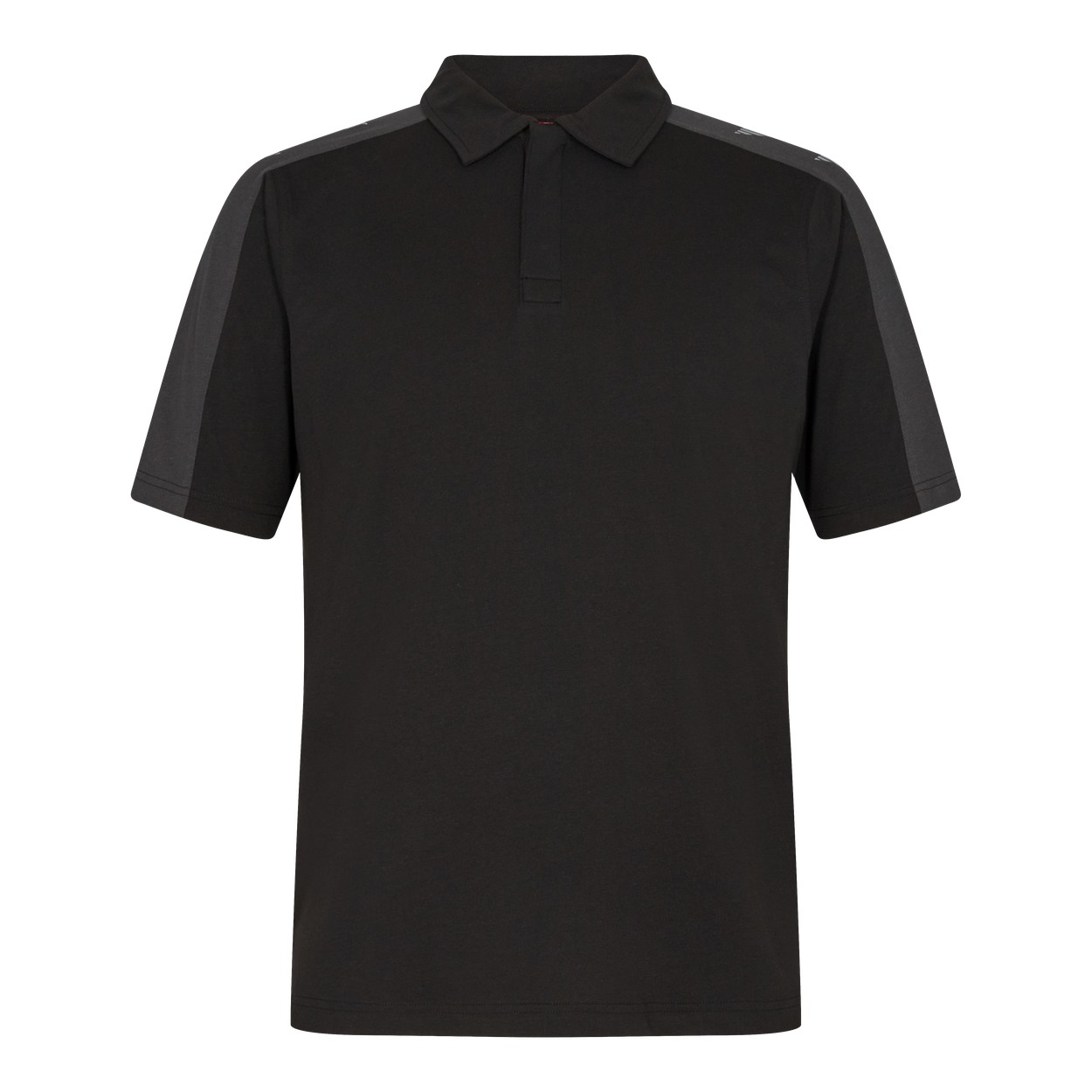 ENGEL Galaxy 9811-141 Poloshirt in Schwarz/Anthrazit Grau – Vorderansicht