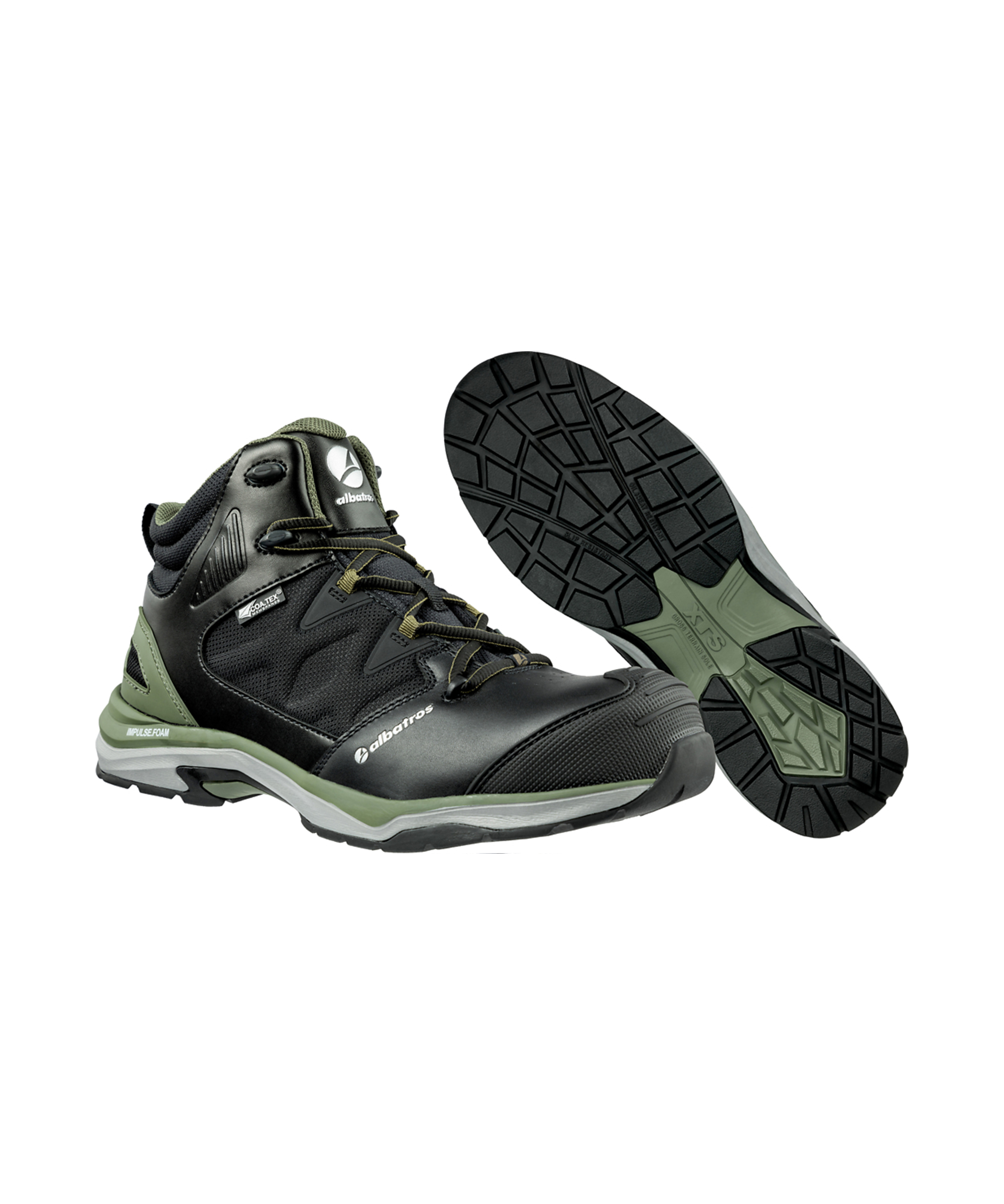ALBATROS Ultratrail CTX Mid S7S in Schwarz – Vorderansicht