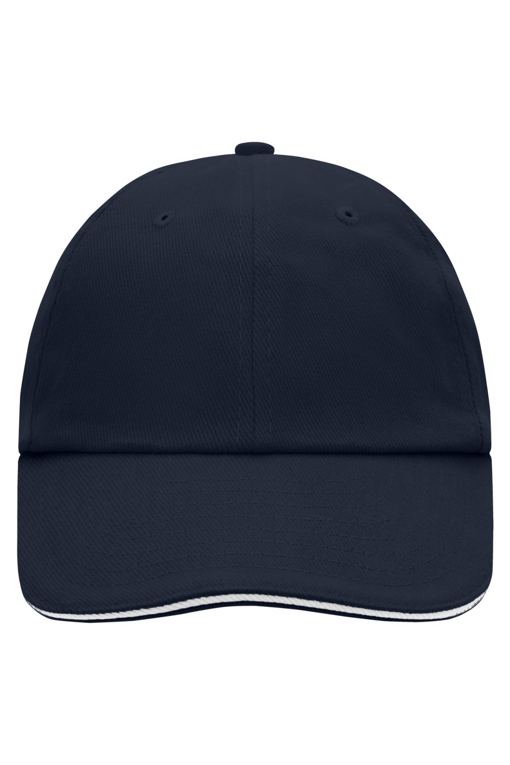 Daiber 6 Panel Raver Sandwich Cap in Navy/White – Vorderansicht