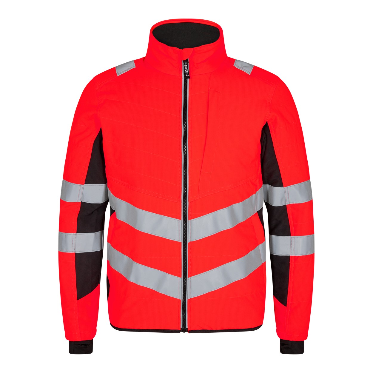 ENGEL Safety 1159-158 Stepp-Jacke in Rot/Schwarz – Vorderansicht