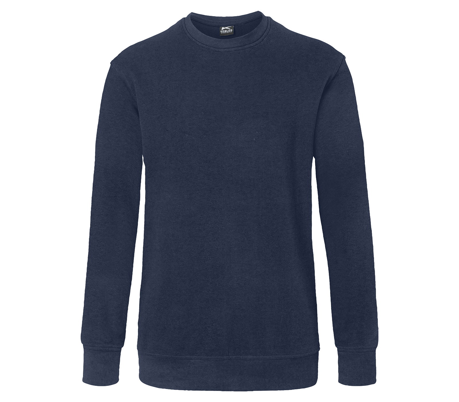 KÜBLER SHIRTS Sweatshirt in Dunkelblau – Vorderansicht