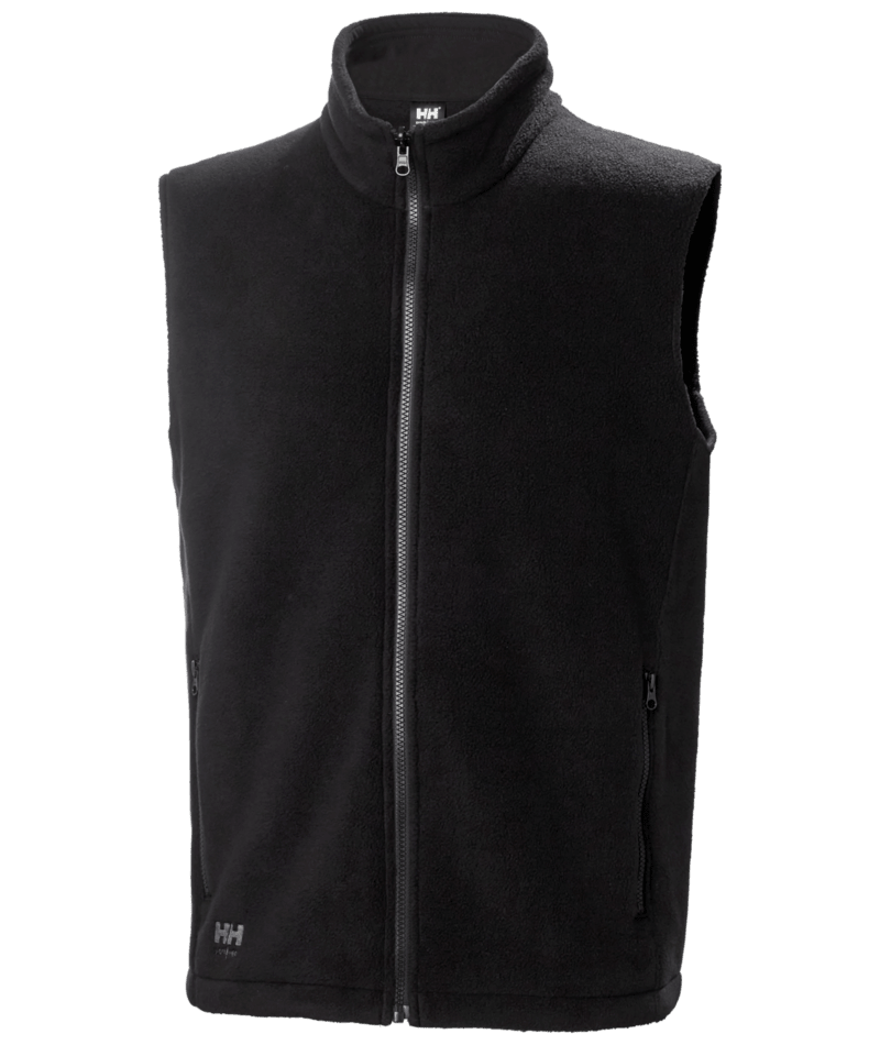 Helly Hansen Workwear MANCHESTER 2.0 FLEECE VEST in Schwarz – Vorderansicht