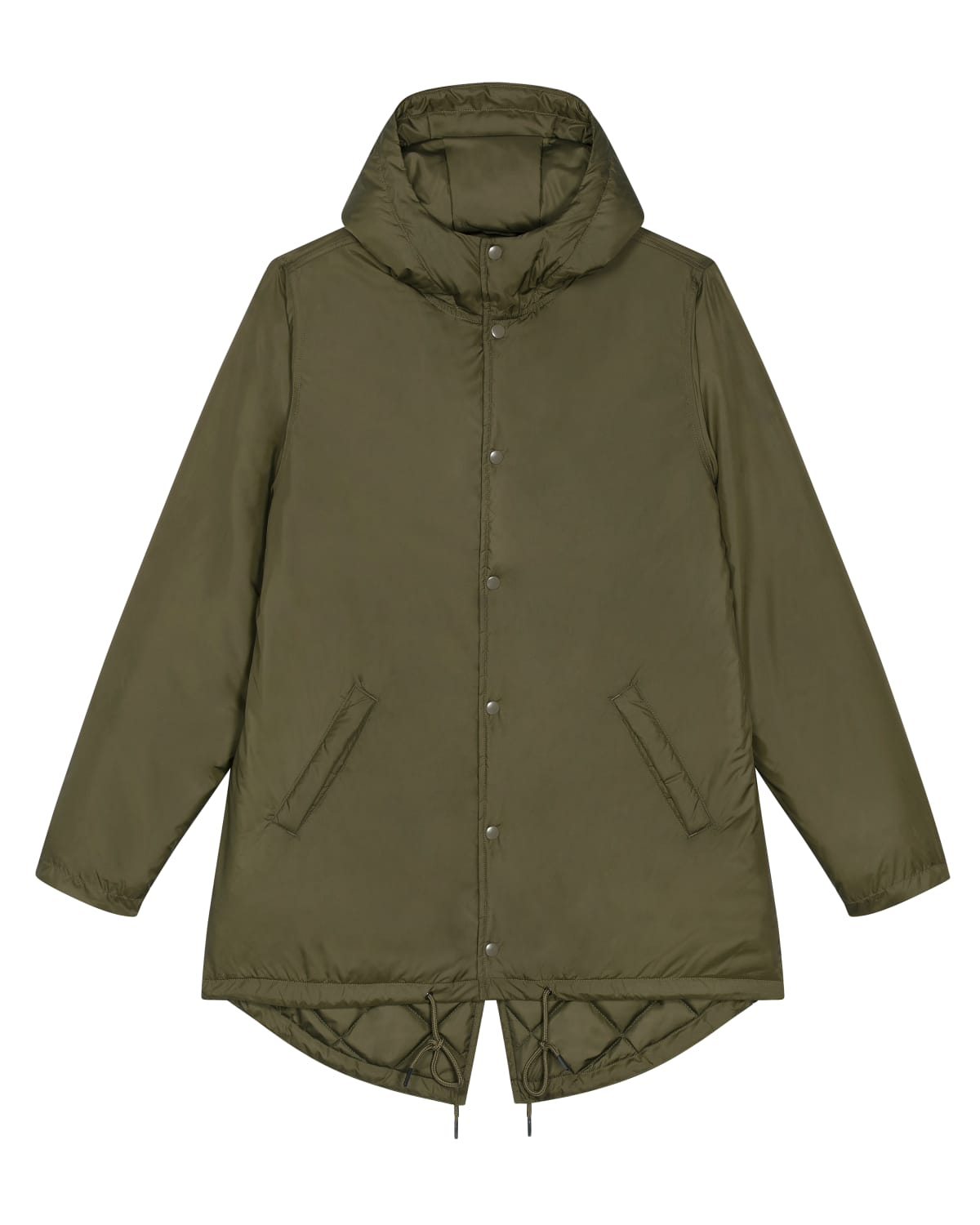 Stanley Stella Padded Parker in British Khaki – Vorderansicht