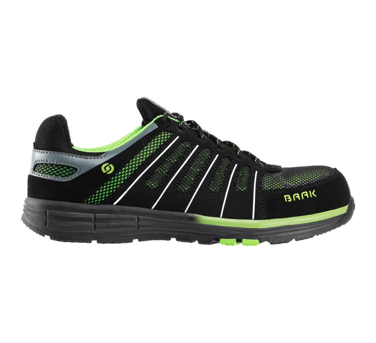 BAAK Halbschuh S1P SRC ESD REENY in Schwarz – Vorderansicht