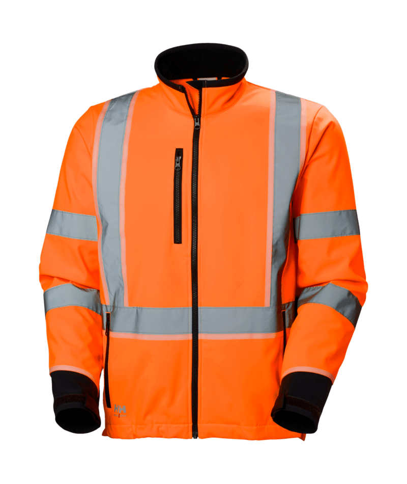 Helly Hansen Workwear UC-ME SOFTS JACKET in Orange/Anthrazit – Vorderansicht