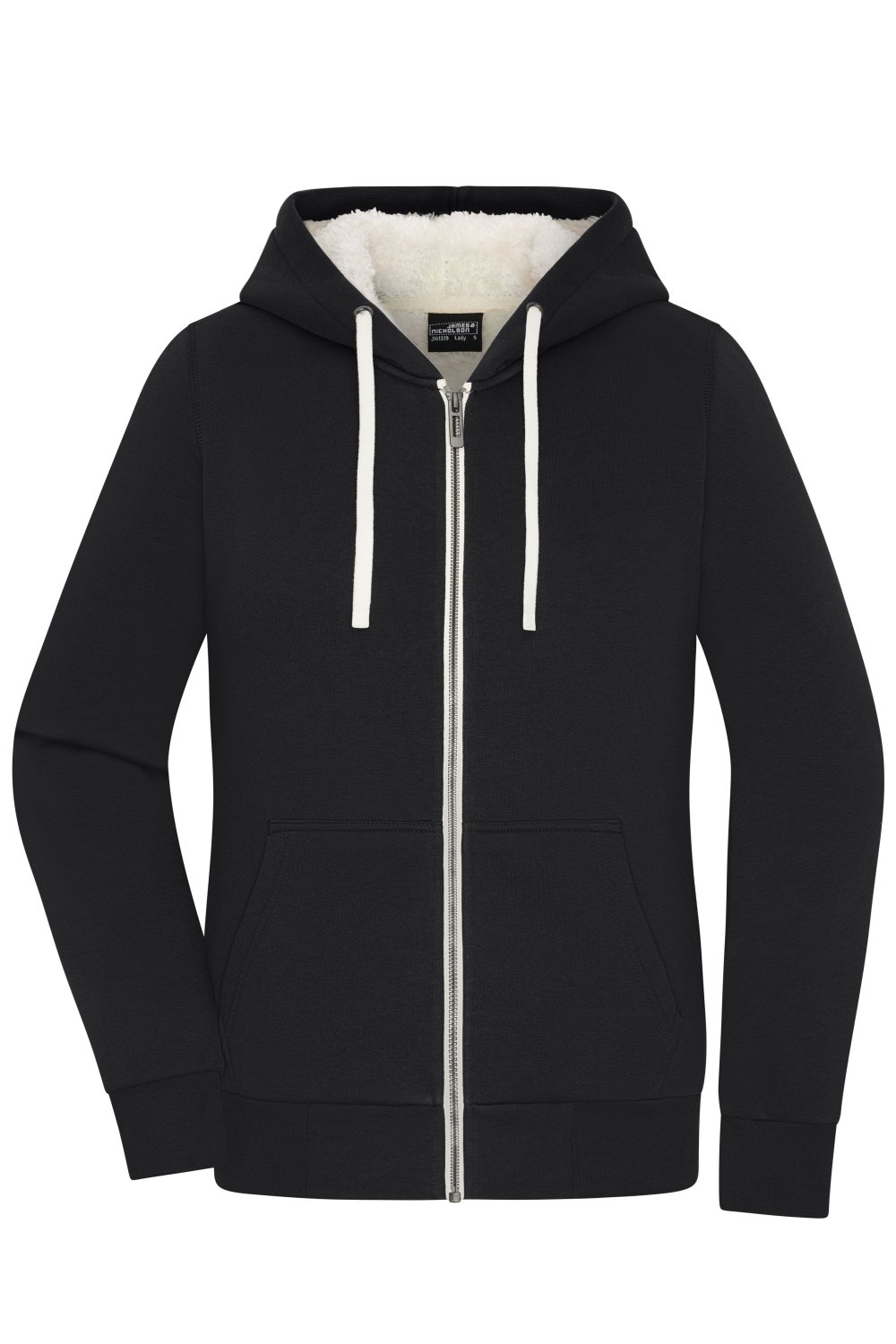 Daiber Ladies' Doubleface Jacket OCS Blended in Black/Nature – Vorderansicht