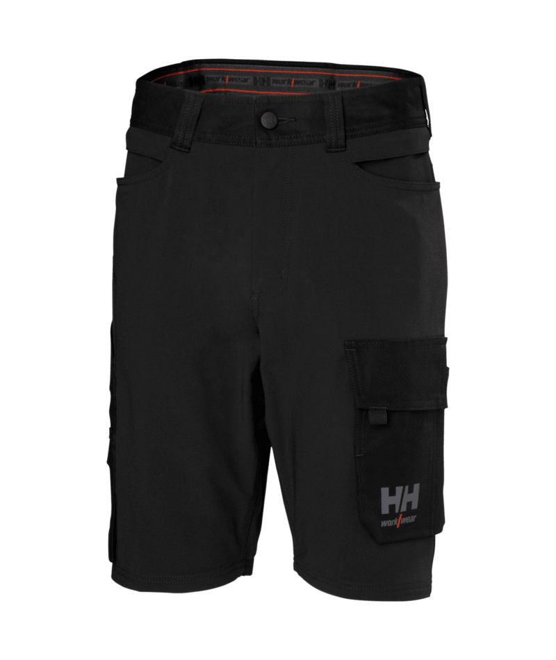 Helly Hansen Workwear W OXFORD 4X CNCT SHORTS in Schwarz – Vorderansicht