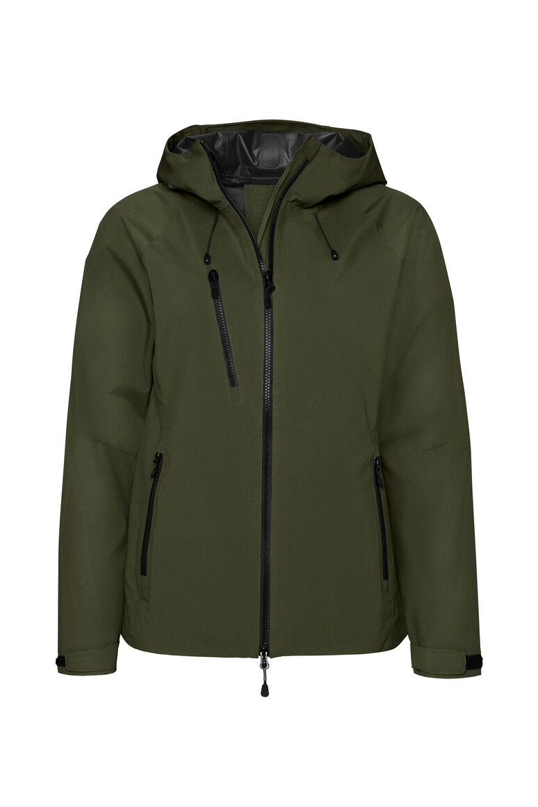 HAKRO 284 Damen High-Activejacke ECO in Olive – Vorderansicht