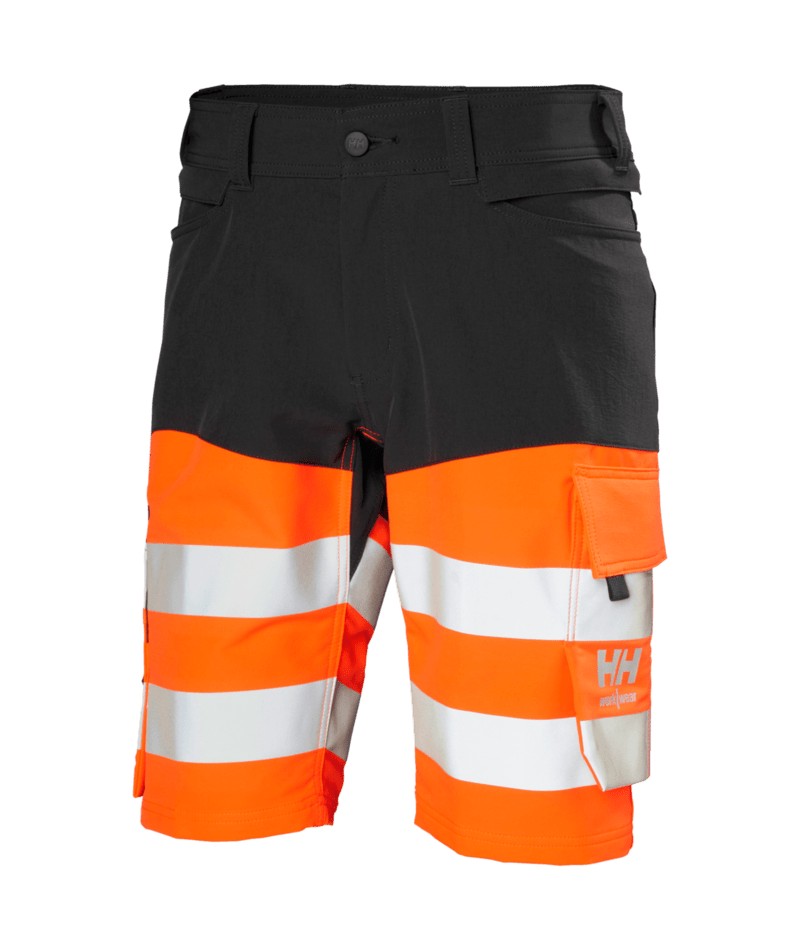 Helly Hansen Workwear ALNA 4X CNCT SHORTS in Orange/Anthrazit – Vorderansicht