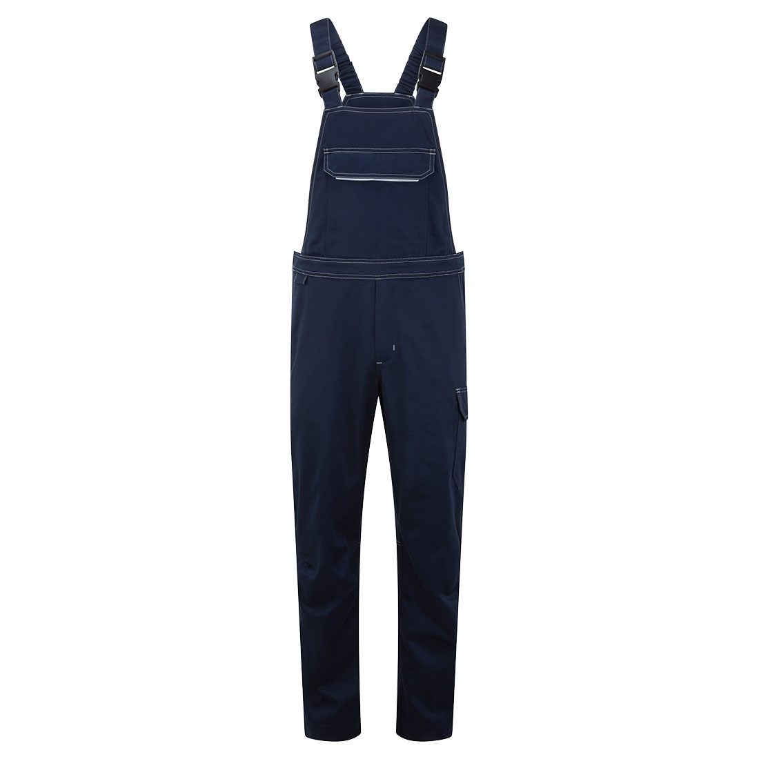 Portwest Bizweld Work FR Bib and Brace in Marine – Vorderansicht