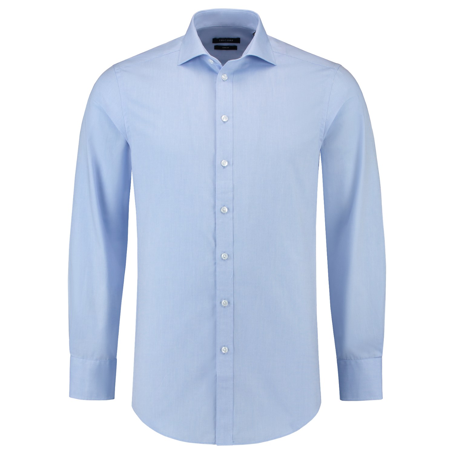 TRICORP Oxford-Hemd Fitted in Blue – Vorderansicht