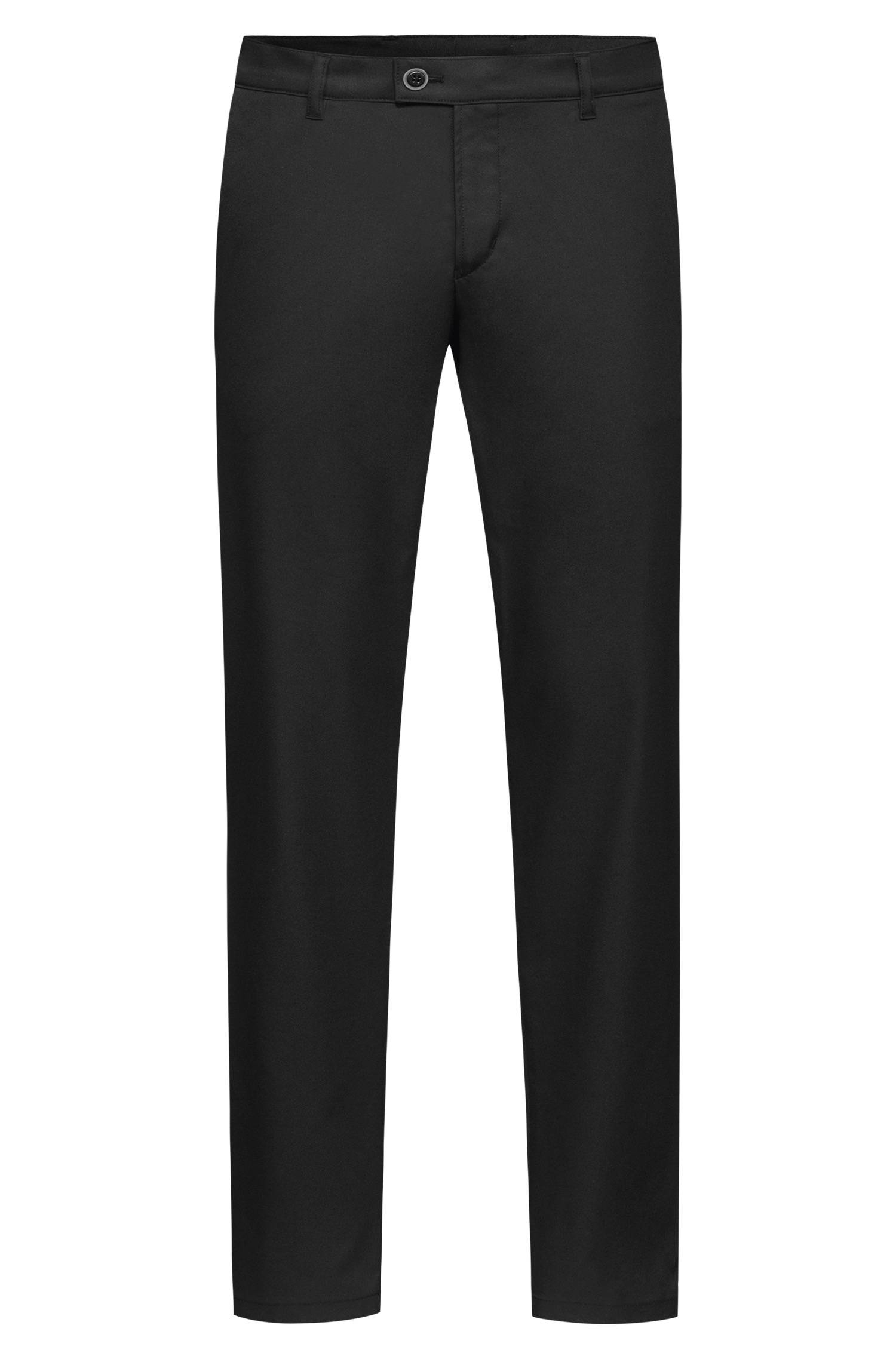 Greiff Herren-Chino RF Casual in Schwarz – Vorderansicht