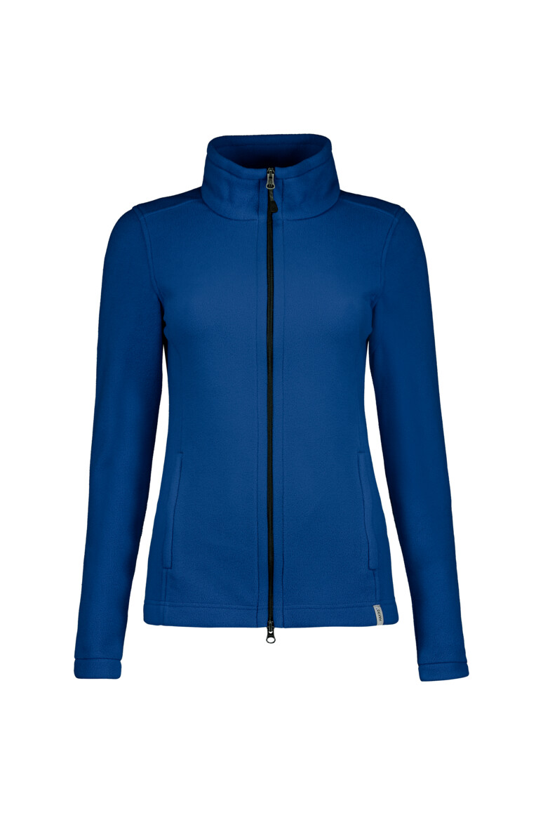 HAKRO 246 Damen Fleecejacke ECO in Royalblau – Vorderansicht