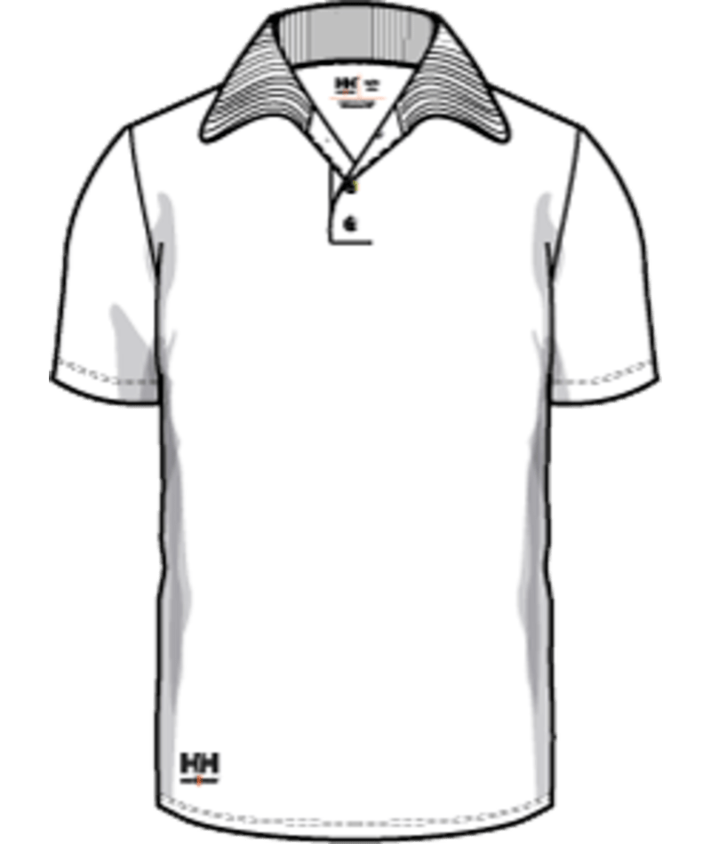 Helly Hansen Workwear CLASSIC POLO in Weiß – Vorderansicht
