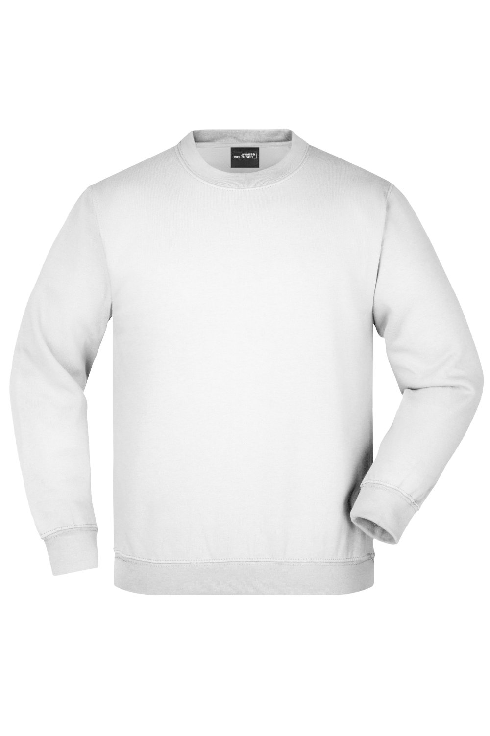 Daiber Round-Sweat Heavy Junior in White – Vorderansicht