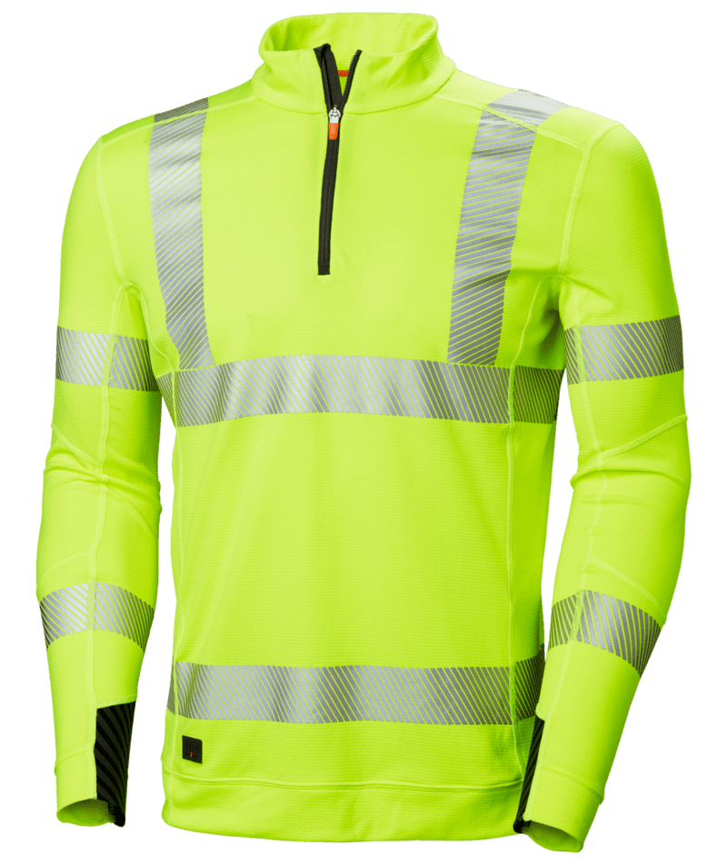 Helly Hansen Workwear ICU LIFA ACTIVE HALF ZIP in Gelb – Vorderansicht