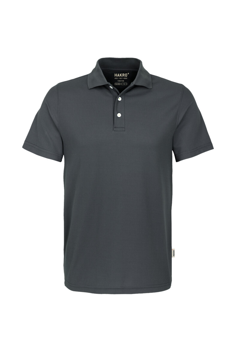 HAKRO 806 Poloshirt COOLMAX® ECO in Anthrazit – Vorderansicht
