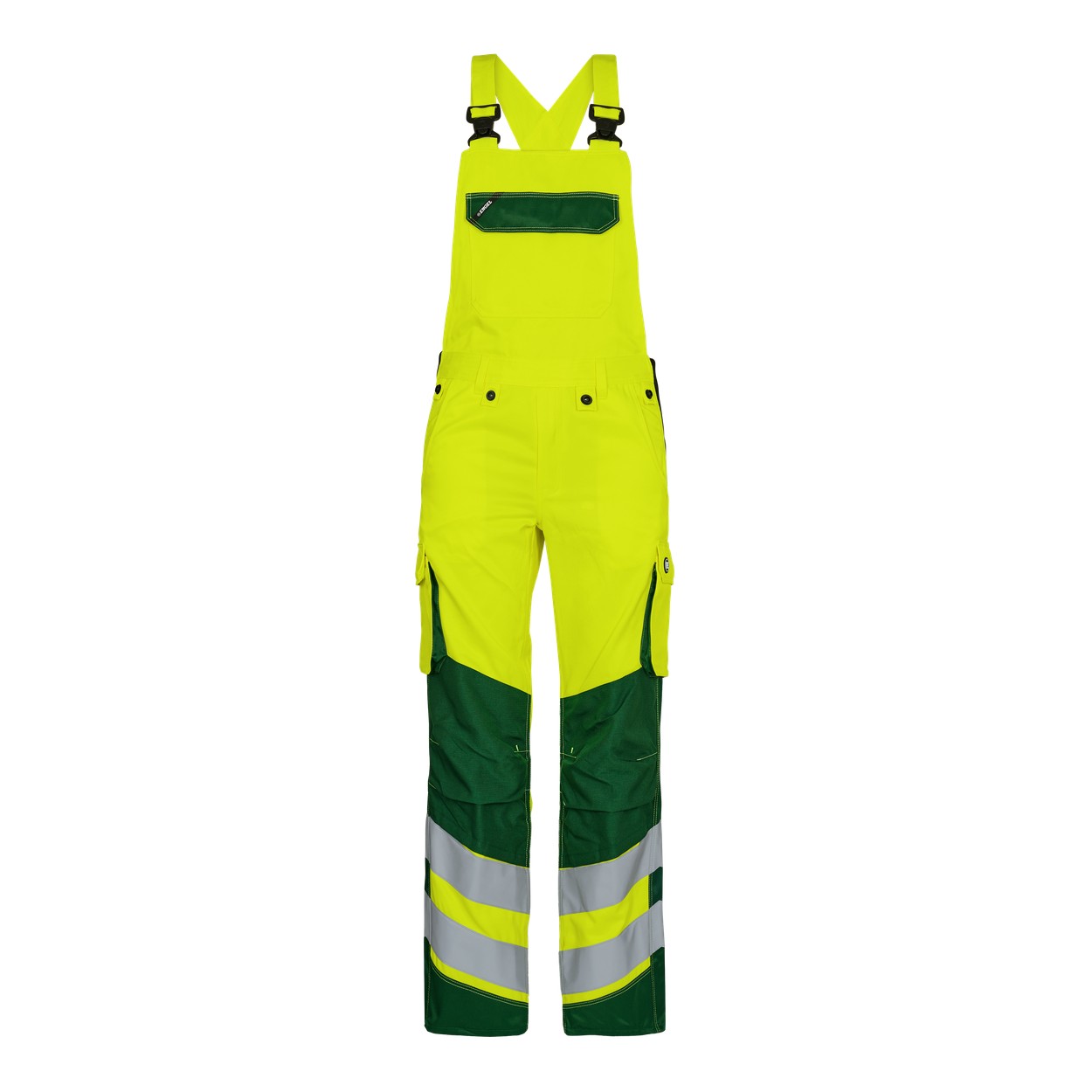 ENGEL Safety 3545-319 Light Latzhose in Gelb/Grün – Vorderansicht