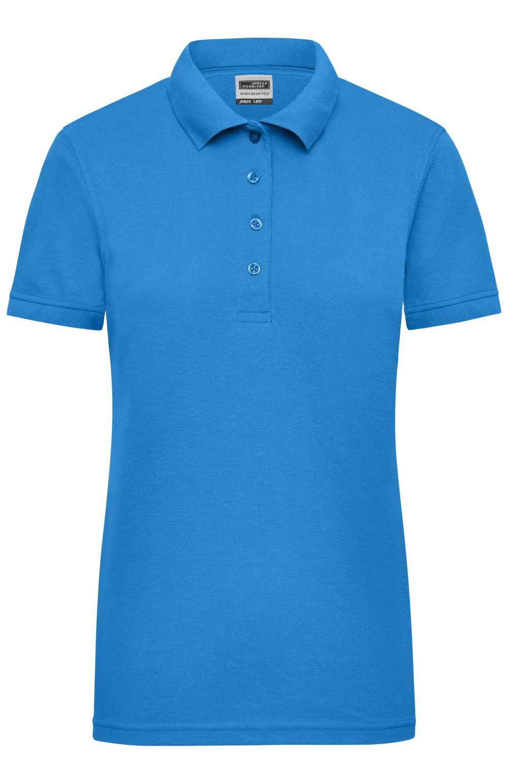 Daiber Ladies' Workwear Polo in Aqua – Vorderansicht