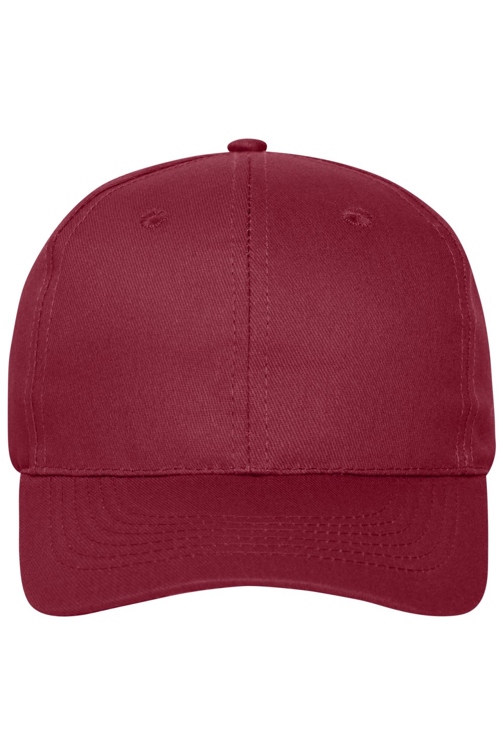 Daiber 6 Panel Cap Organic Cotton in Burgundy – Vorderansicht