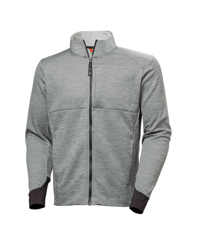 Helly Hansen Workwear TECH MIDLAYER in Grau Meliert – Vorderansicht