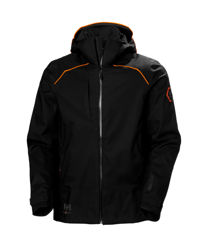 Helly Hansen Workwear CHELSEA EVO 2.0 SHELL JACKET in Schwarz – Vorderansicht