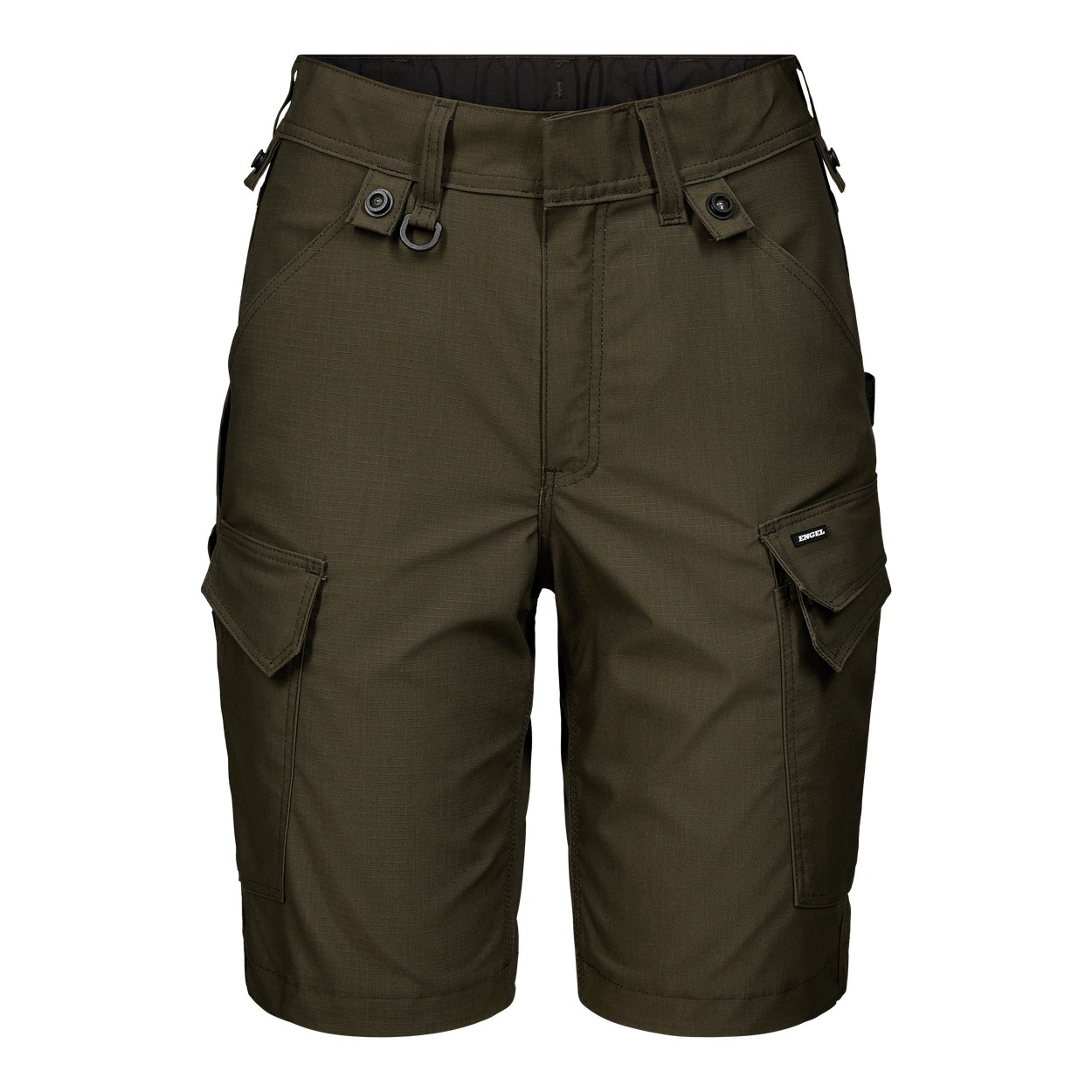 ENGEL Entire 6333-144 Damen Arbeitsshorts mit 2-Wege-Stretch in Forest Green – Vorderansicht