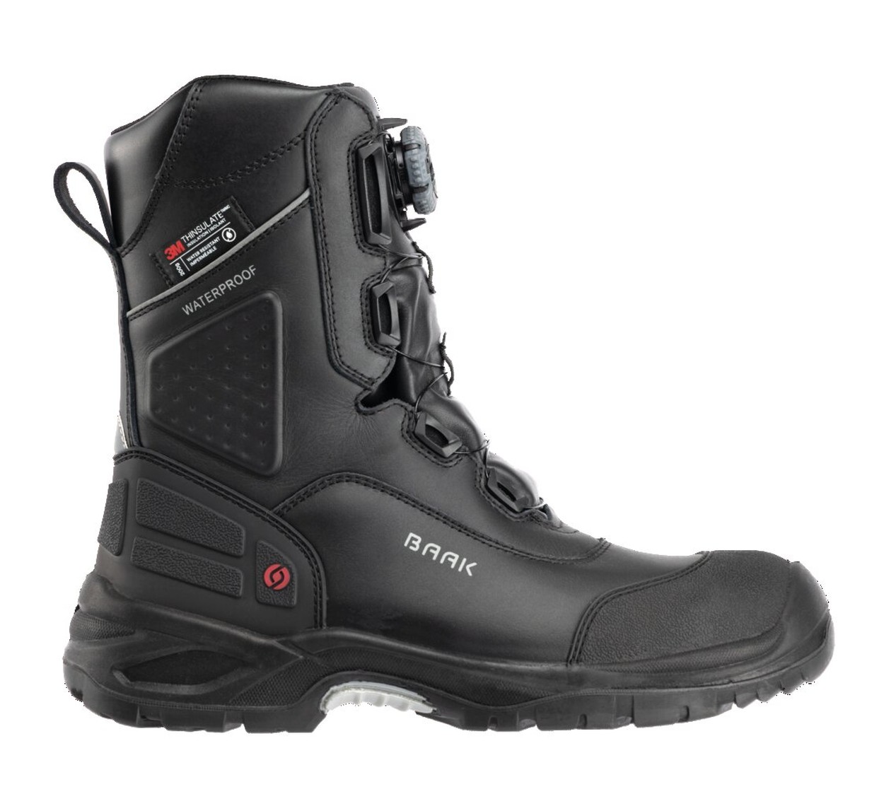 BAAK Winterstiefel S3 SRC WR CI ESD MAVERICK in Schwarz – Vorderansicht