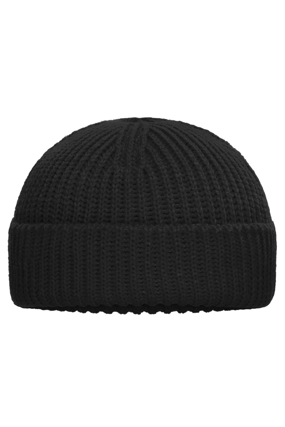 Daiber Fisherman Beanie in Black – Vorderansicht