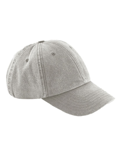 Beechfield Low Profile Vintage Cap in Vintage Grey – Vorderansicht
