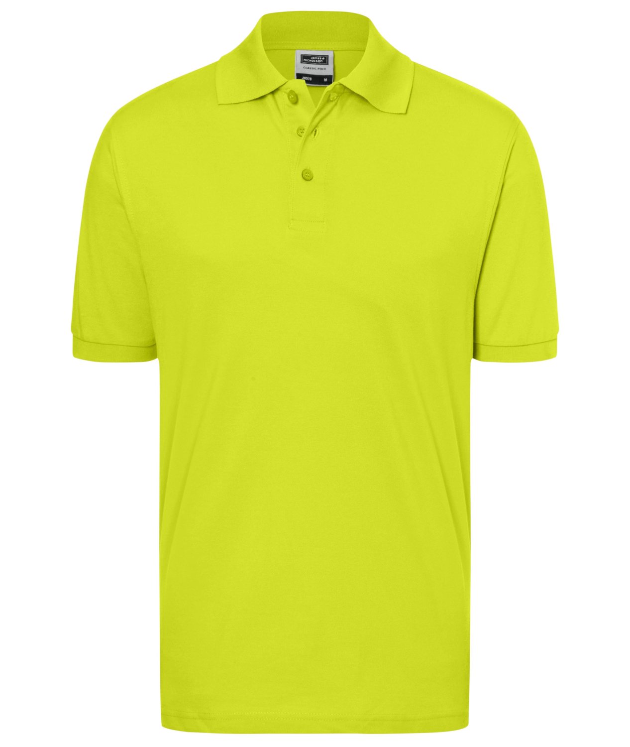 Daiber Classic Polo in Acid-Yellow – Vorderansicht