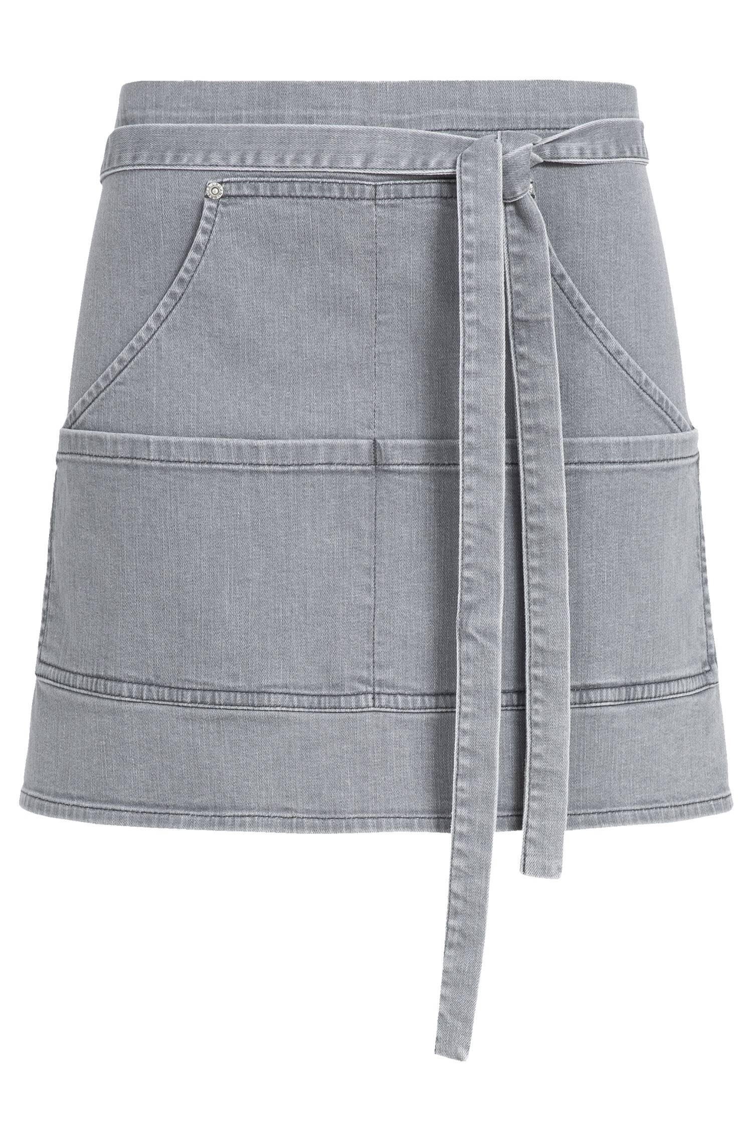 Greiff Vorbinder denim 77x40 cm in Light Grey Denim – Vorderansicht