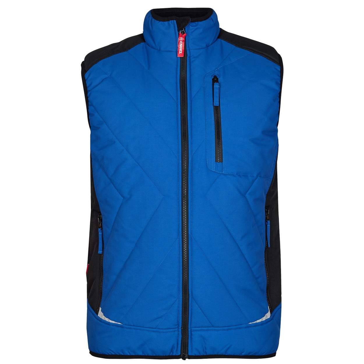 ENGEL Galaxy 5850-193 Stepp-Winterweste in Surfer Blue/Schwarz – Vorderansicht
