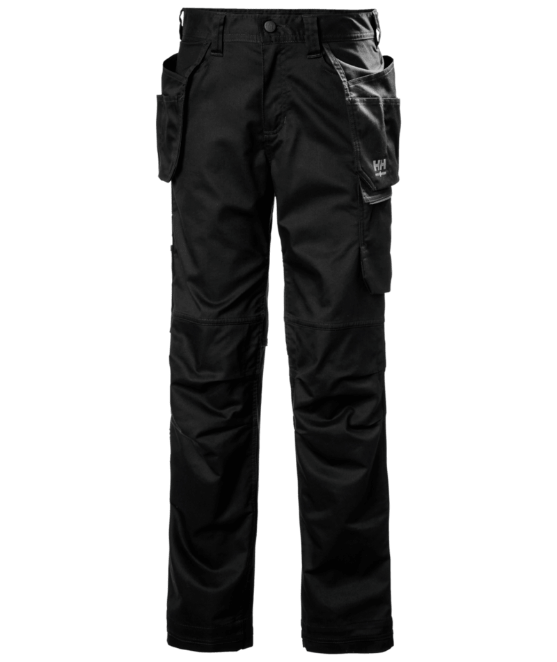 Helly Hansen Workwear W MANCHESTER CONS PANT in Schwarz – Vorderansicht