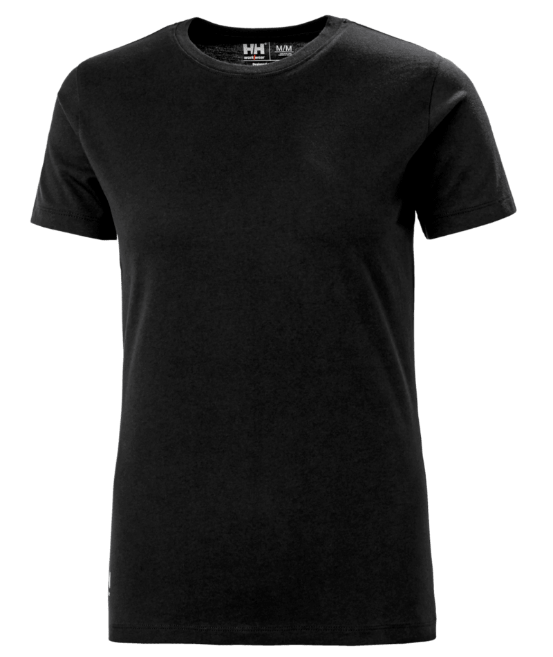 Helly Hansen Workwear W CLASSIC T-SHIRT in Schwarz – Vorderansicht