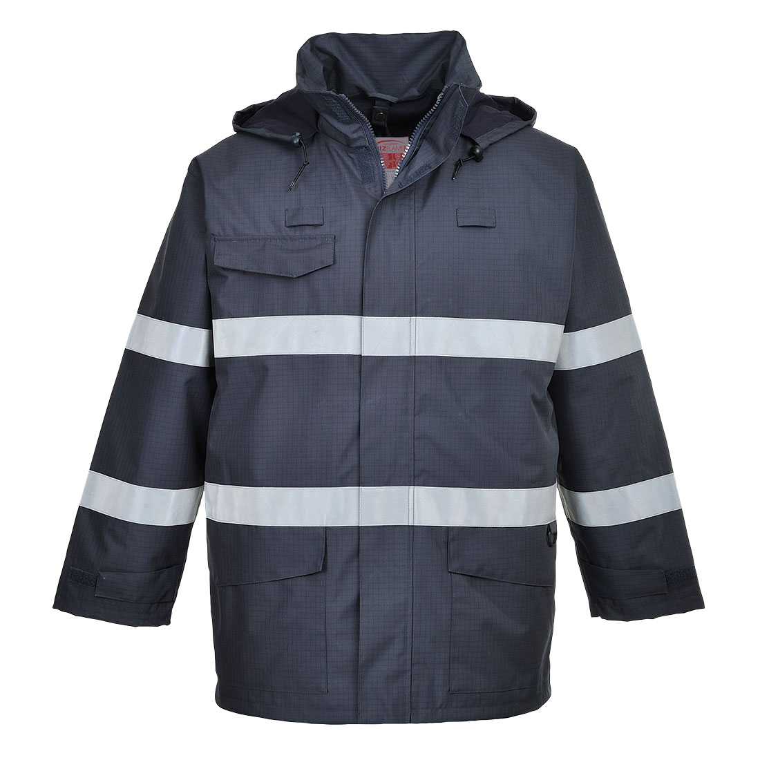 Portwest Bizflame Rain FR Jacket in Marine – Vorderansicht