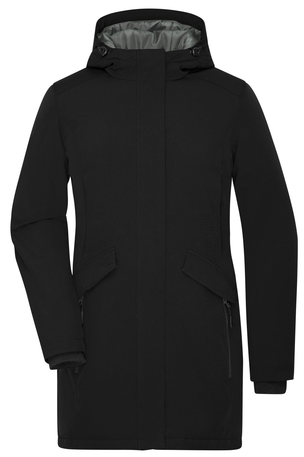 Daiber Ladies' Business Parka in Black – Vorderansicht