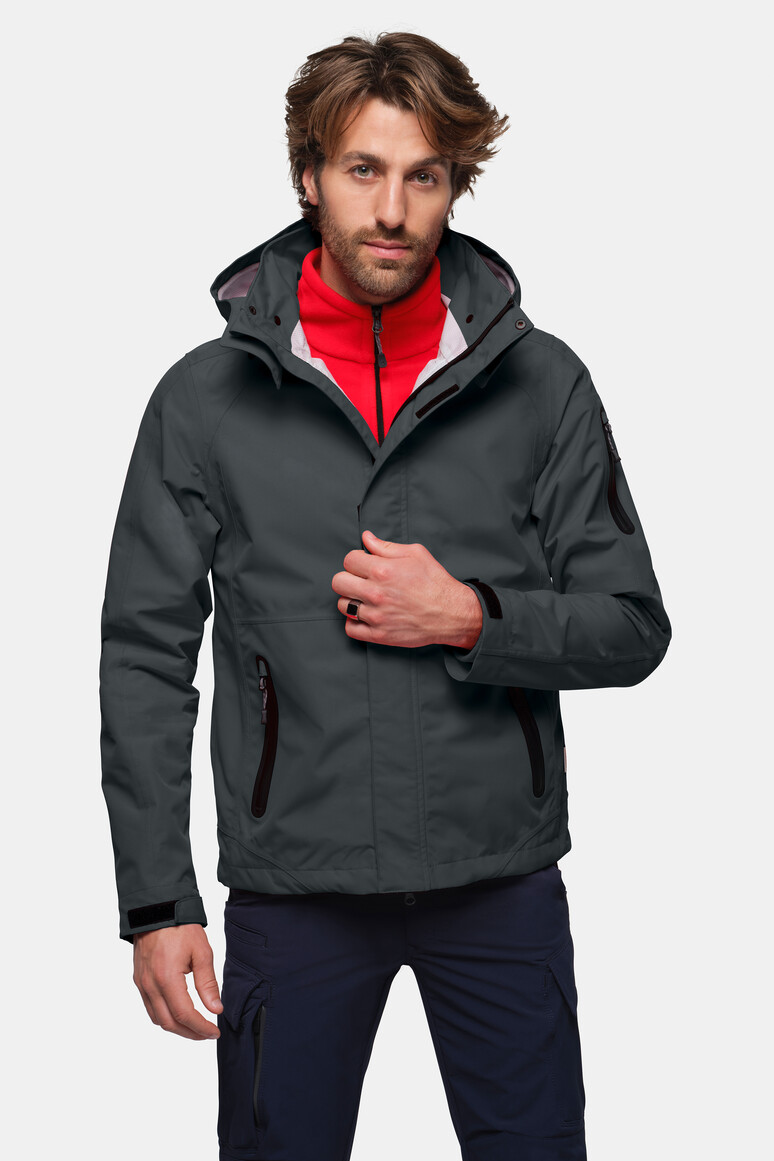 HAKRO 850 Activejacke in Anthrazit – Modellansicht