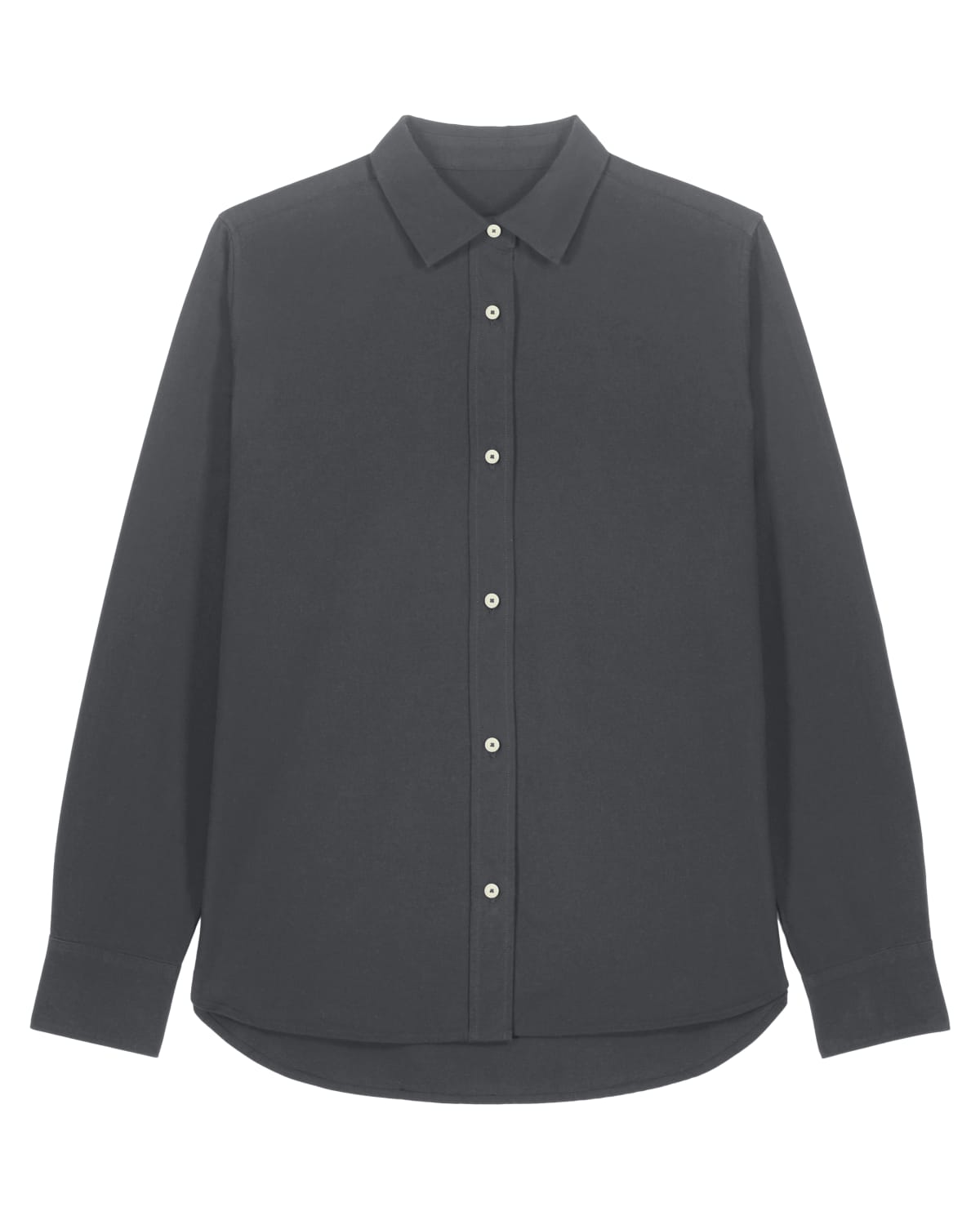 Stanley Stella Stella Oxford Shirt in Anthracite – Vorderansicht