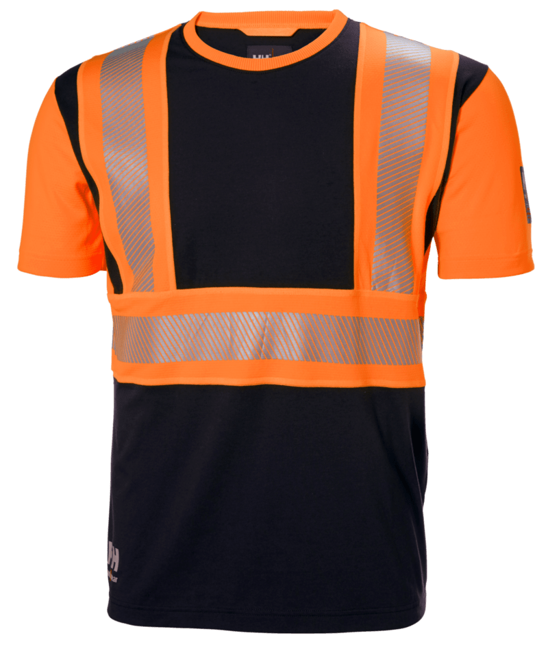 Helly Hansen Workwear ICU T-SHIRT in Orange/Anthrazit – Vorderansicht